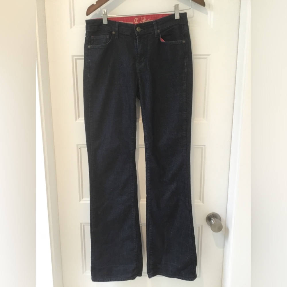Classic Dark Blue Women's Wide Leg Jeans
